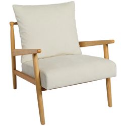 Haven + Key Cushioned Wooden Club Chair