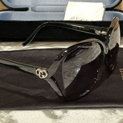 Gucci Black Butterfly Sunglasses