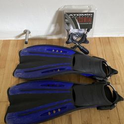 Scuba Fins Mako Aeris With Atomic Spring Straps