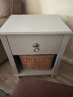 Gray side table