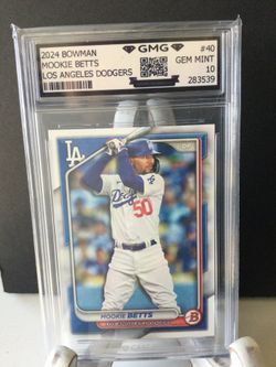 Los Angeles Dodgers Mookie Betts 2024 Bowman #40 Gen Mint 10 Card