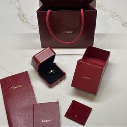 Authentic Cartier Love Ring – 18K White Gold – Size 56