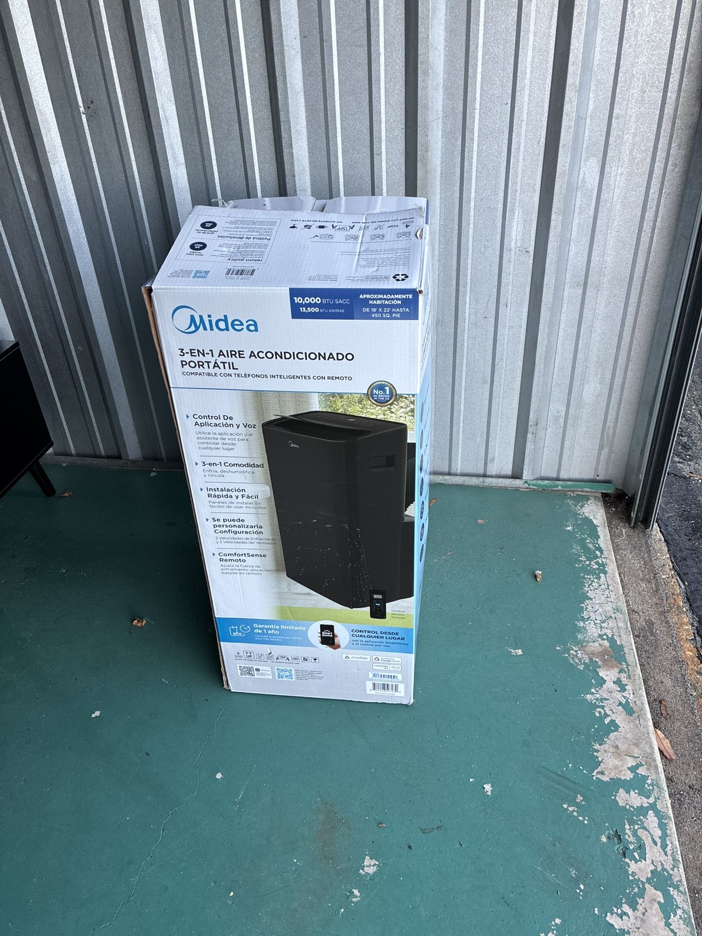 New Midea Floor Air Conditioner 10000 BTU Model# MAP10HS1XWGR