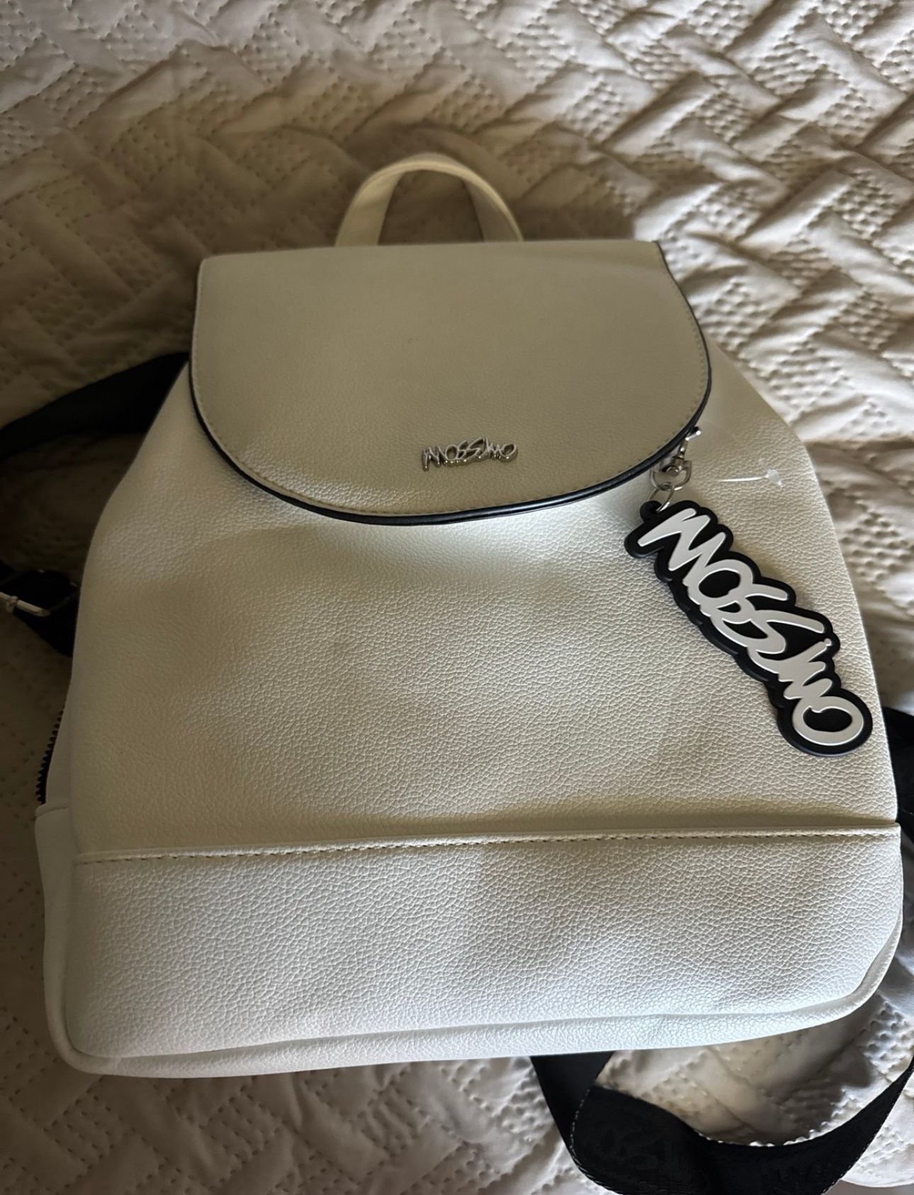 Mossimo Leather Backpack Purse WHITE LIMITED EDITION