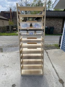 Custom Wood Reptile Breeder Rack