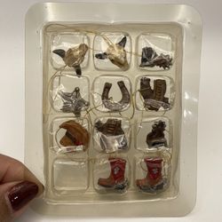 11 Mini Western Themed Ornaments