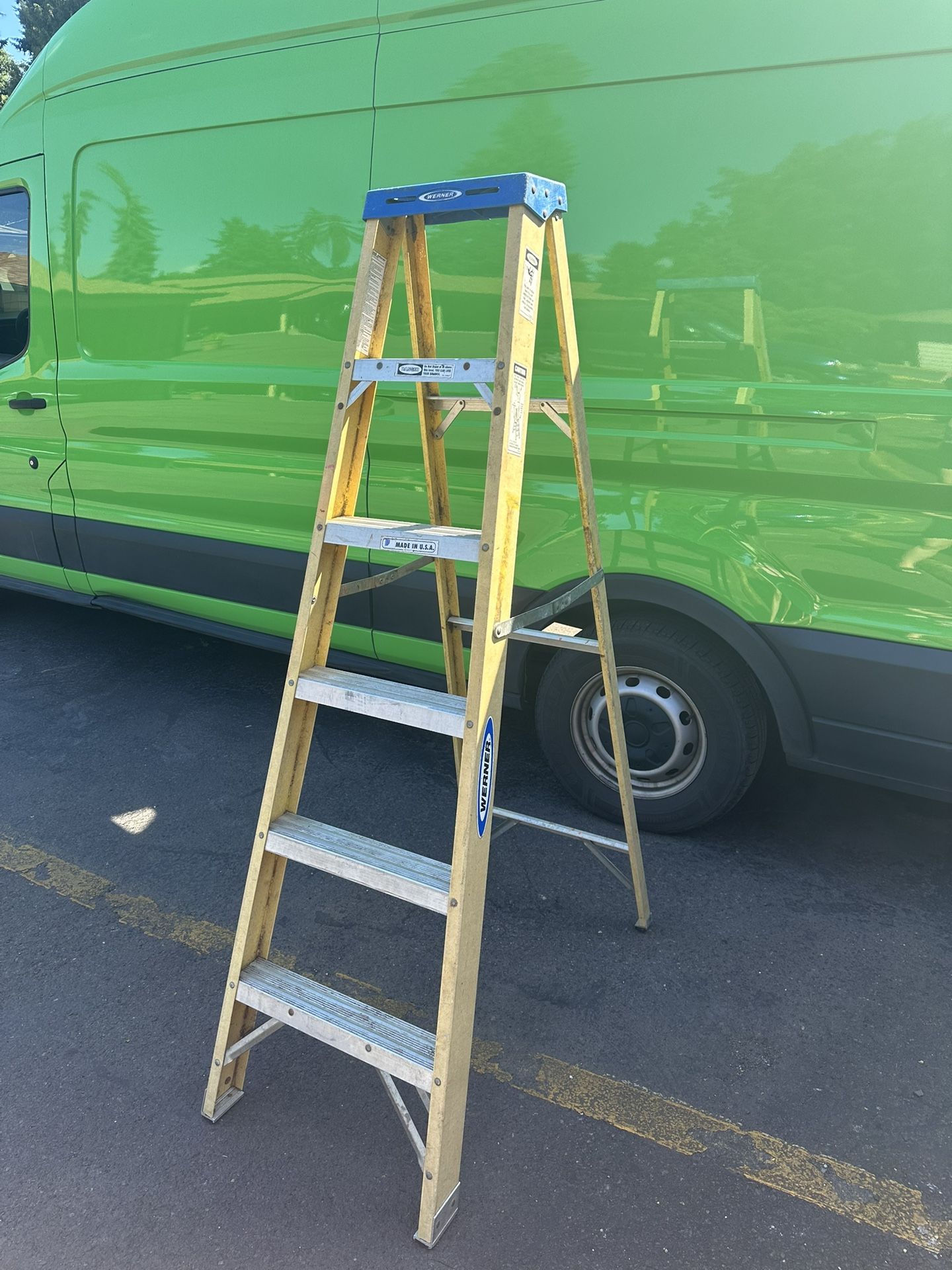 Werner 6 ft Fiberglass Step Ladder – Made in USA