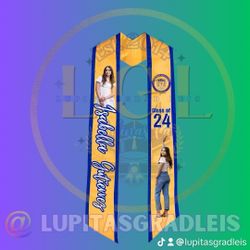 Custom Grad Stoles With Pictures 