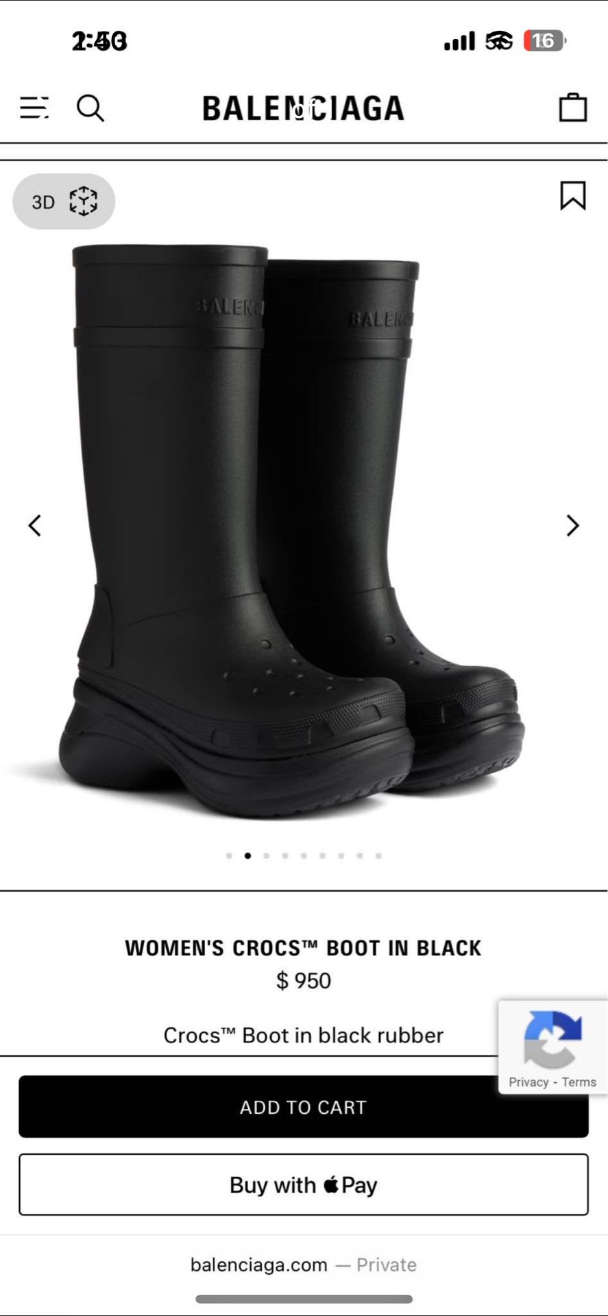 Balenciaga Rain Boots 