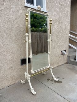 Freestanding Eliott’s designs iron Mirror