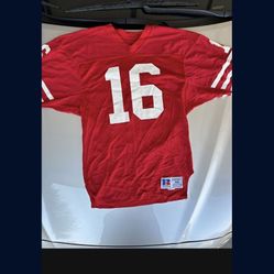 Vintage Joe Montana San Francisco 49ers NFL Wilson  Football Jersey Size 44 Large 