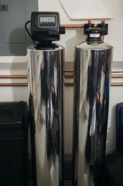 Large Dual Tank High Quality Stainless Steel 10 Stage Salt Water Softener System with RO Alkaline Kitchen Filter