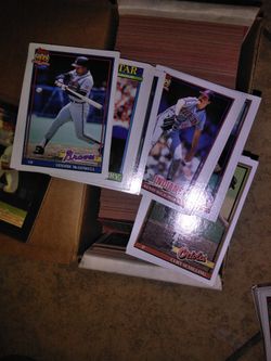 Cards of baseball and footballcards