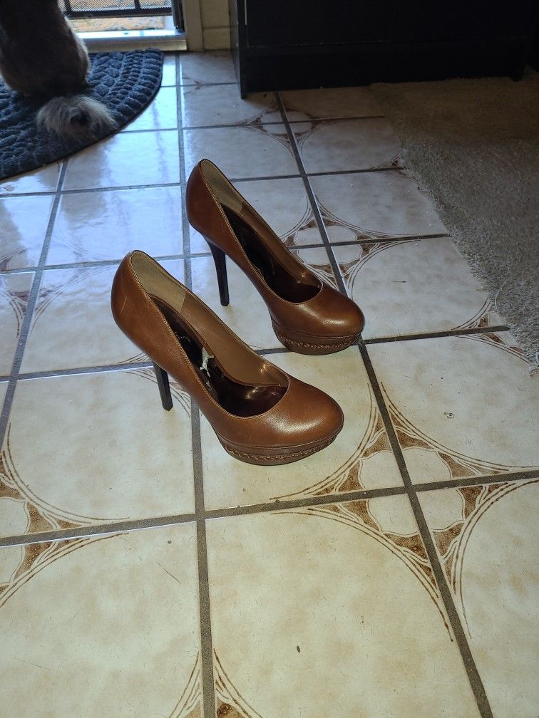Brown Platform Heels (Carlos Santana )