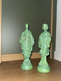 Two Small Sage Figurines