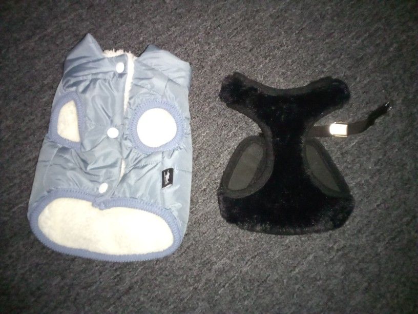 Pet Jacket And Harness For A Small Animal