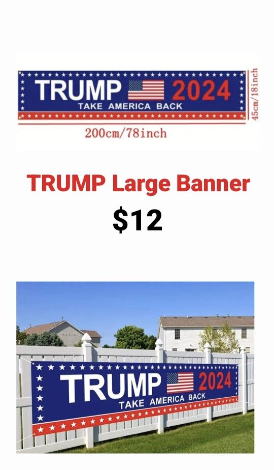 Trump Large Banner Clearance $5