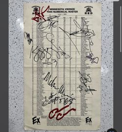 NFL Vikings Autographs READ DESCRIPTION 