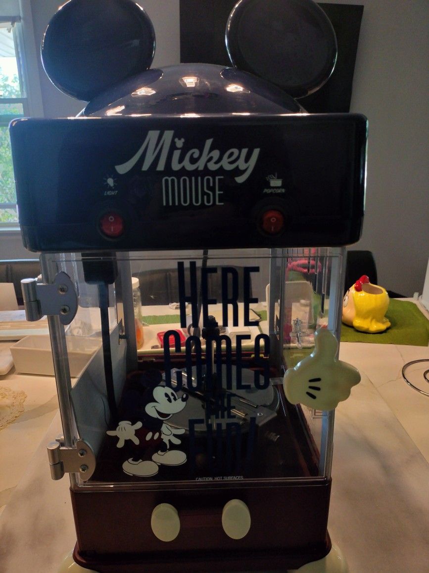 Brand New, Never Plugged In, Mickey Mouse Popcorn Maker .