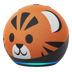 Amazon - Echo Dot (4th Gen) Kids Edition Designed for kids, with parental controls - Tiger 