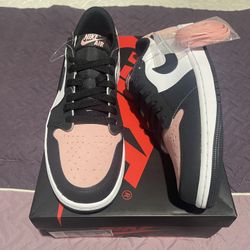 AIR JORDAN 1 LOW BLEACHED CORAL 9.5 MENS/11 Womens NEW