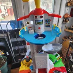 Paw patrol tower with vehicles