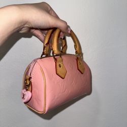 Louis Vuitton Pink Nano Speedy 