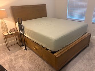 Queen Panel Storage Bed
