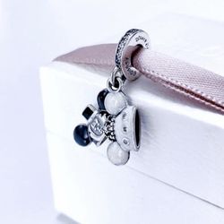 Pandora Disney Mickey & Minnie Wedding Bride & Groom Dangle Charm 💍✨