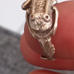 Anillo De Sterling Silver 925 De Rana Esta Quebrado