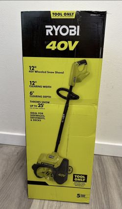 RYOBI 40V 12 in. Cordless Electric Snow Shovel (Tool Only)