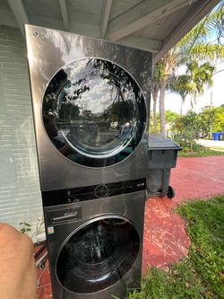Washer and dryer