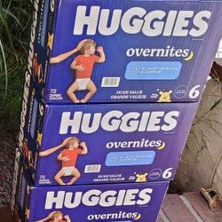 Huggies Size 6 Overnight Diapers $40 Each Box