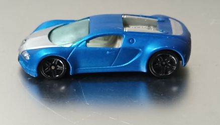 Hot Wheels Bugatti Veyron Blue 2010 #160/240 #2/10 Loose