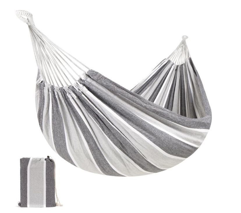 2-Person Brazilian-Style Double Hammock w/ Portable Carrying Bag