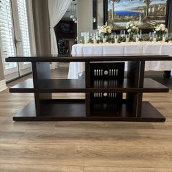 Dark Wood TV Stand