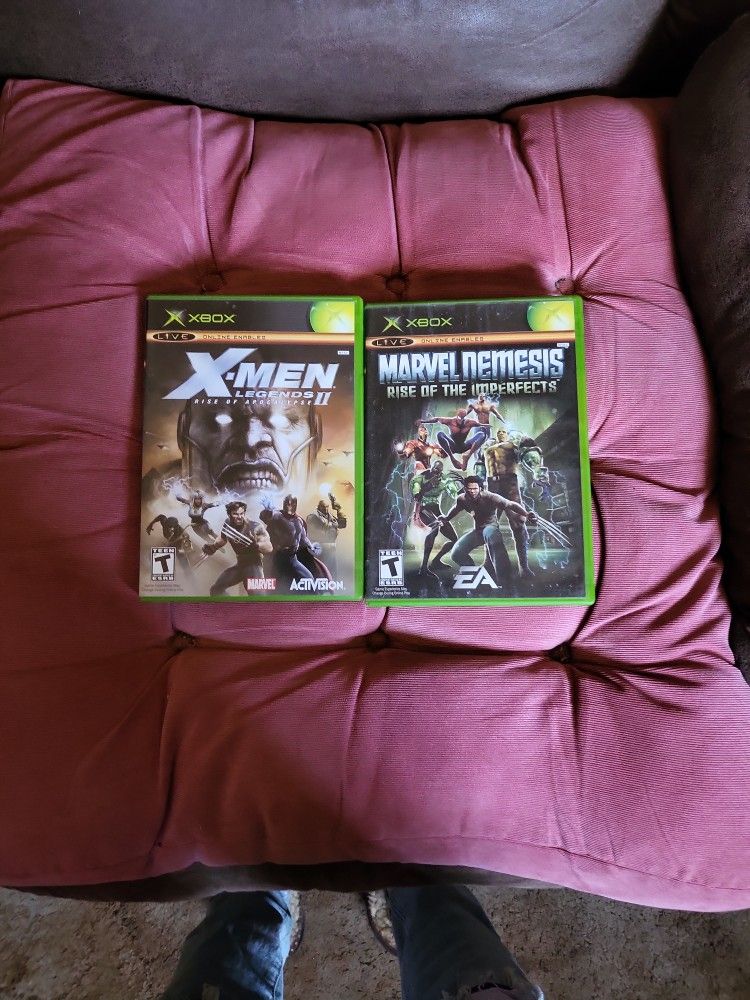 2 Original X-Box Video Games