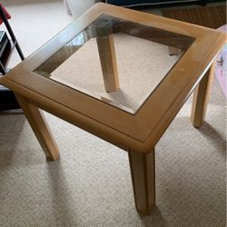 Glass End Table