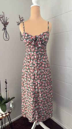 Spaghetti Strap Floral  Sunday Dress 