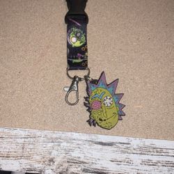 Rick & Morty Lanyard W Rick Head 