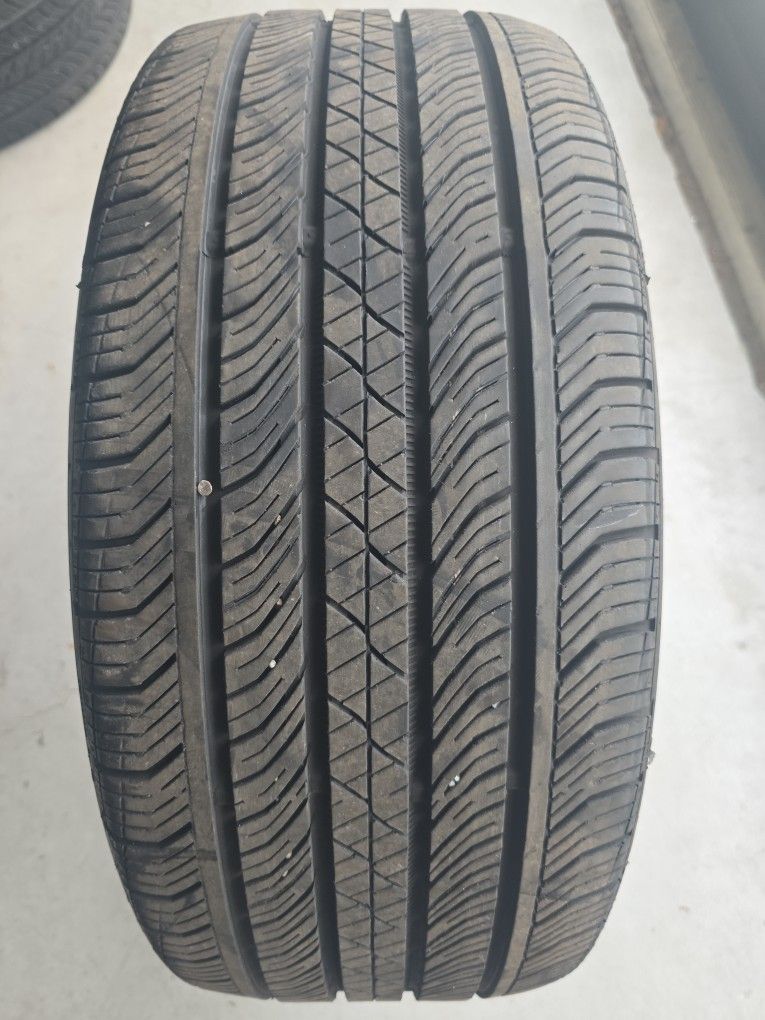 Continental Has A Nail In It Needs To Be Patched One Tire 245 40 19. 75% Tread