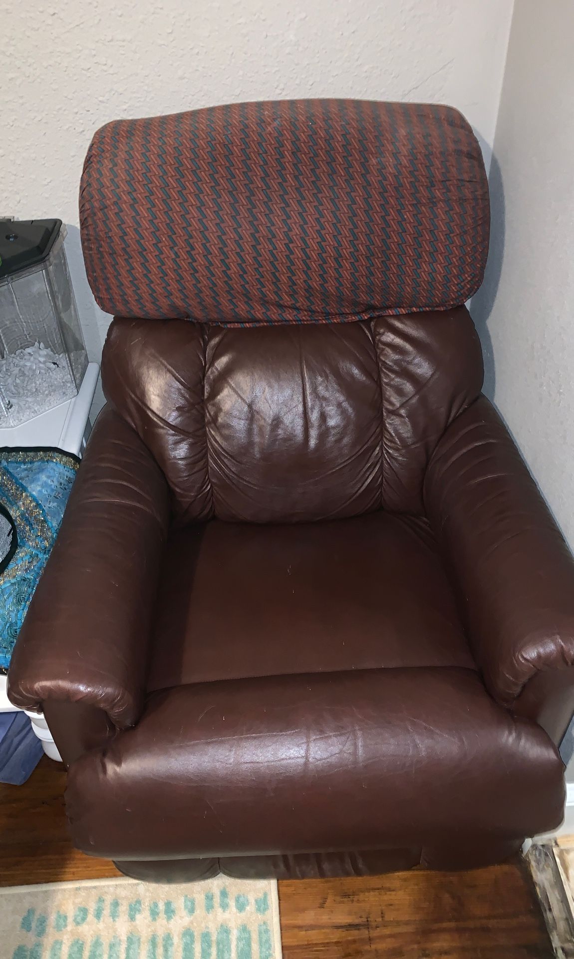 Leather recliner