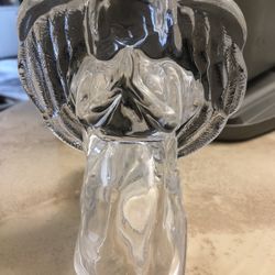 Elegant Glass Angel Candle Holder