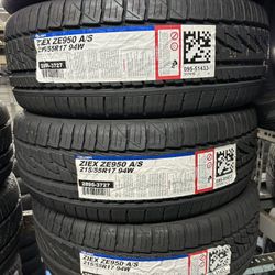 FALKEN ZIEX ZE950 A/S 215/55R17SL Price$120 Each