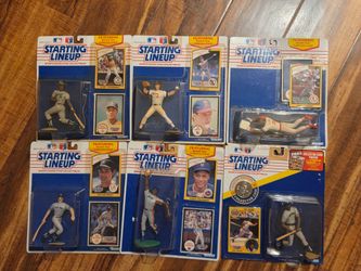Lot of 6 Vintage 1(contact info removed) Kenner Starting Lineup MLB - Sandberg Clark Justice