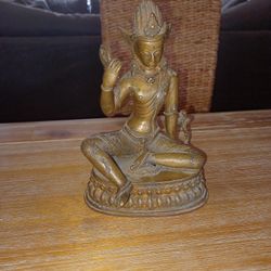 Bronze Tibetan 100plus Years Old Signed With Papers 