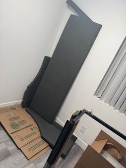 Gray King bedframe