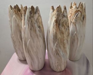*** CLEARANCE *** 19" Angled Edge Ceramic Vases ($20 EACH) @ Lasting Creations
