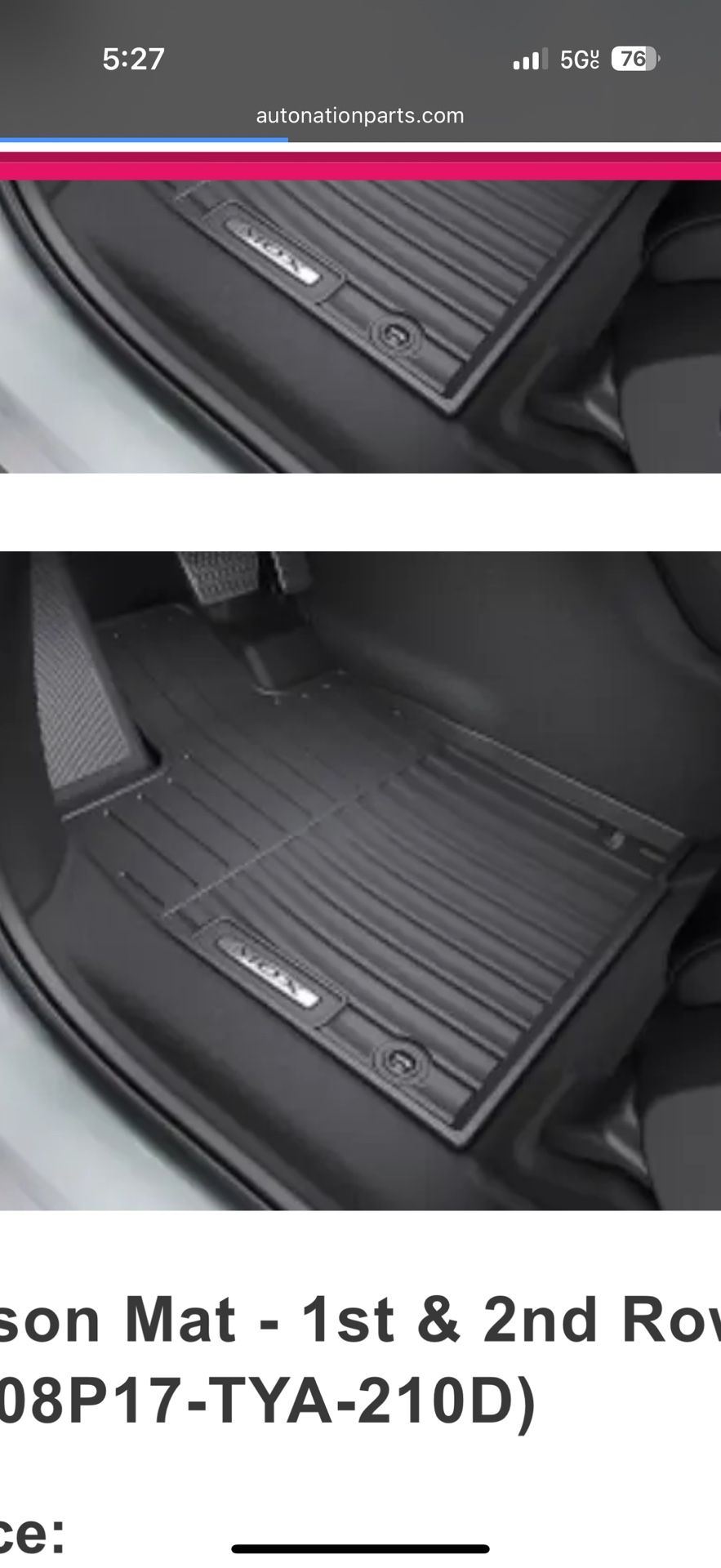 Acura MDX 2025 OEM Brand New in box all Weather Floor Mats. NEW never used. With Box