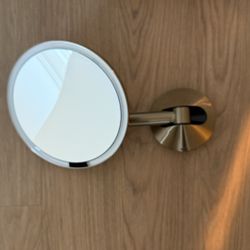 Simplehuman Gold Magnifying Wall Mirror 8”